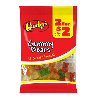 Gurleys 2F$2 / 12Ct Gummy Bears