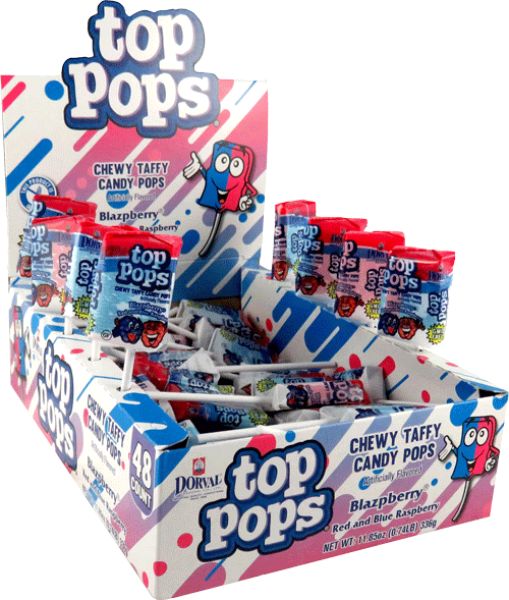 TOP POPS BLAZPBERRY 48 CT