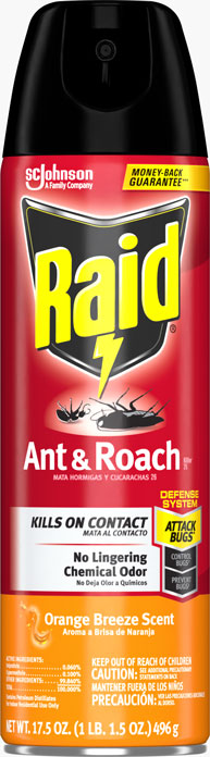 Raid Ant & Roach Orange Breeze 17.5 Oz