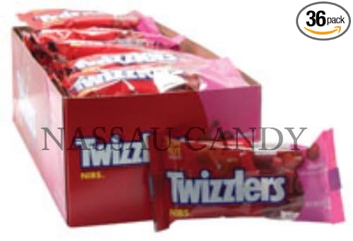 Twizzlers 2.25 Oz/ 36 Ct Cherry Nibs