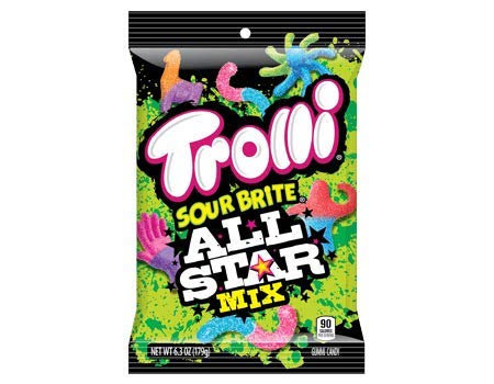 Trolli Sour Brite All Star Mix 4.25 Oz Bag / 1Ct