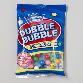 Double Bubble Gum Balls 5 Oz Bag