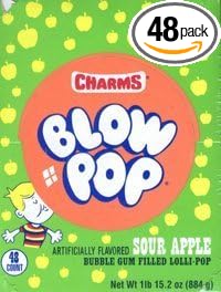 CHARMS BLOW SOUR APPLE 48 CT