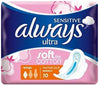 Always Max W/Wings Sensitive 10 Pk / 1 Ct