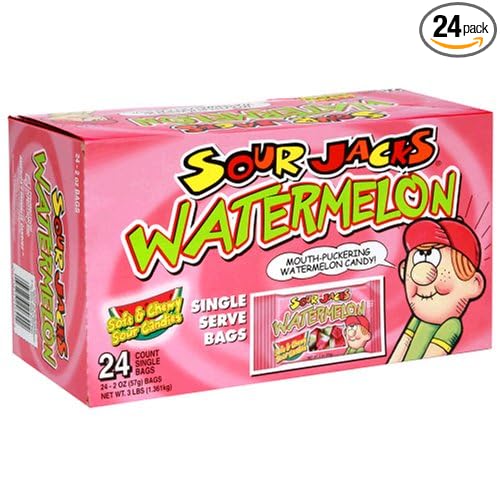 Sourjacks Watermelon 2 Oz /24 Ct