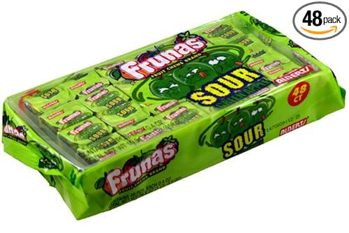 FRUNAS SOUR GREEN APPLE 48 CT