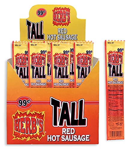 HERBS TALL RED HOT SAUSAGE $.99 24 CT