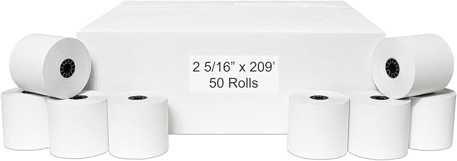 Thermal Rolls #15-160/2982 2 1/4 X 60' / 50 Ct