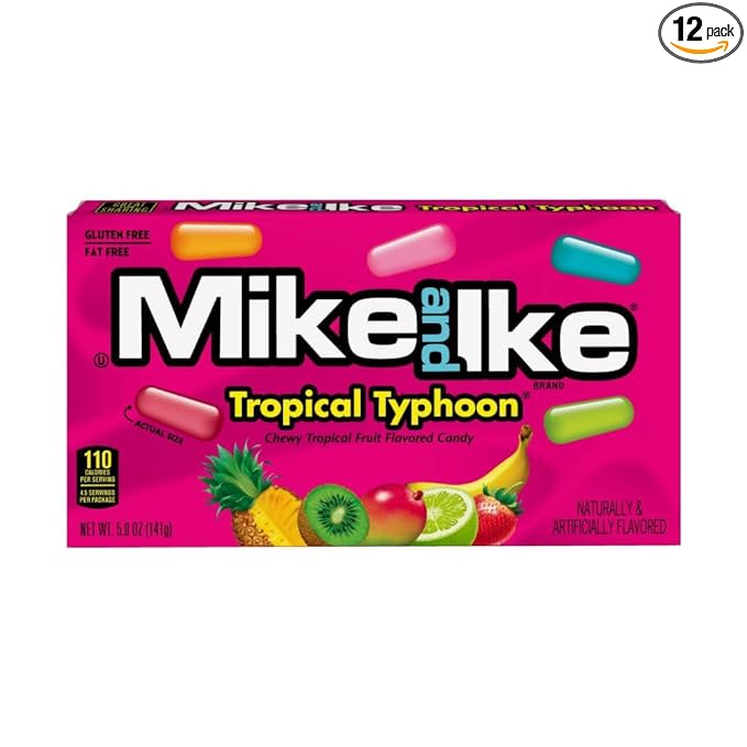 Mike And Ike Tropical Typhoon Box 5 Oz / 12 Ct