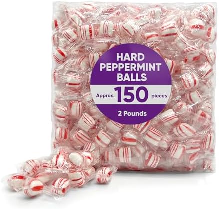 STEWART HARD PEPPERMINT BALLS 160CT