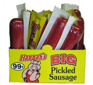 HERBS PICKLED HUGE HOT SAUSAGE $.99 20CT