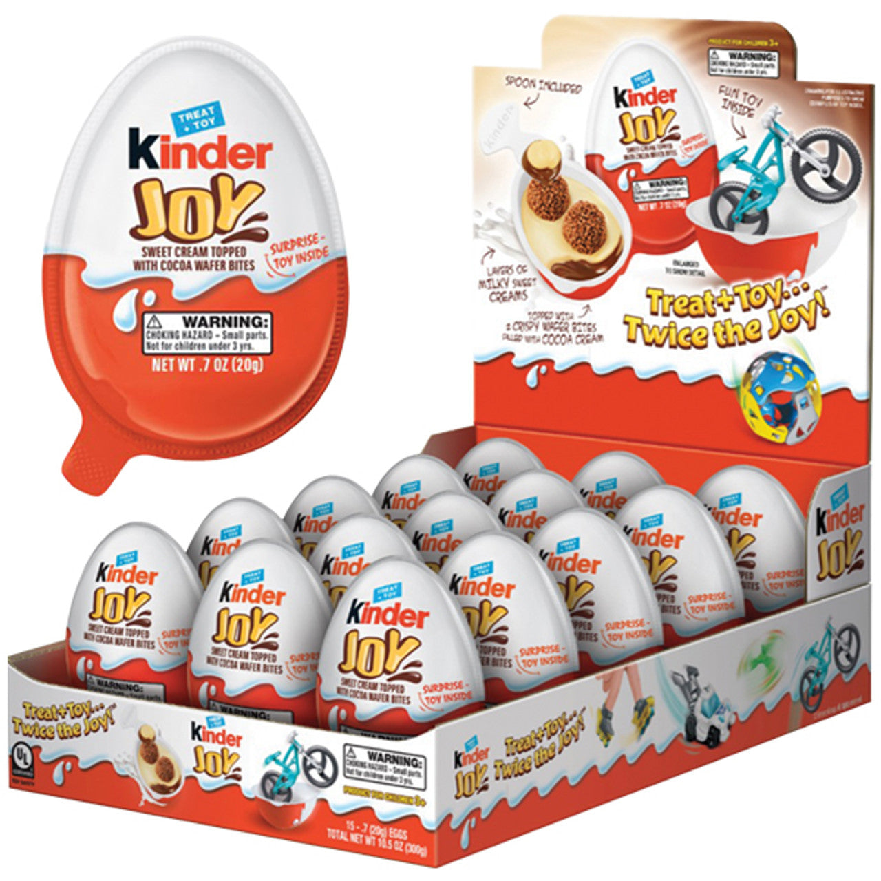 Kinder Joy Treat W/Toy 15 Ct