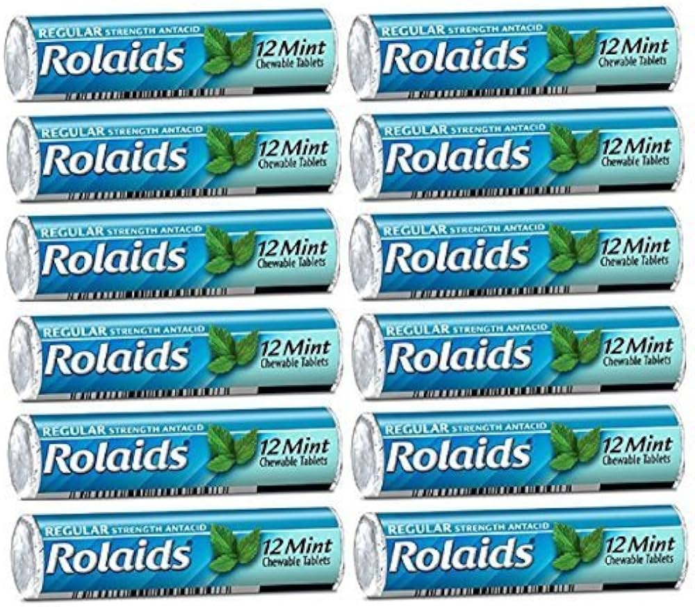 ROLAIDS REGULAR STRENGHT MINT 12 CT