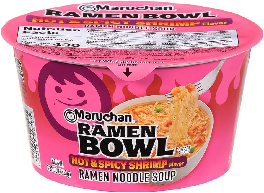 MARUCHAN BOWLS H&S SHRIMP 3.32OZ / 6 CT