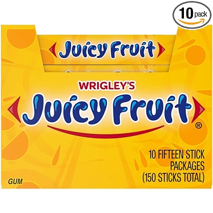 Wrigley 15 Pk / 10 Ct Juicy Fruit Original