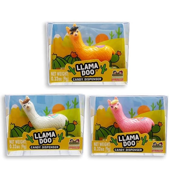 Llama Doo Mini Candy Dispanser 12 Ct