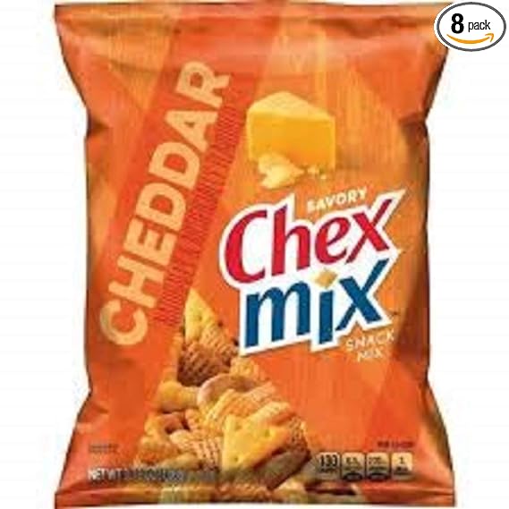 Chex Mix Cheddar 3.75 Oz / 8 Ct