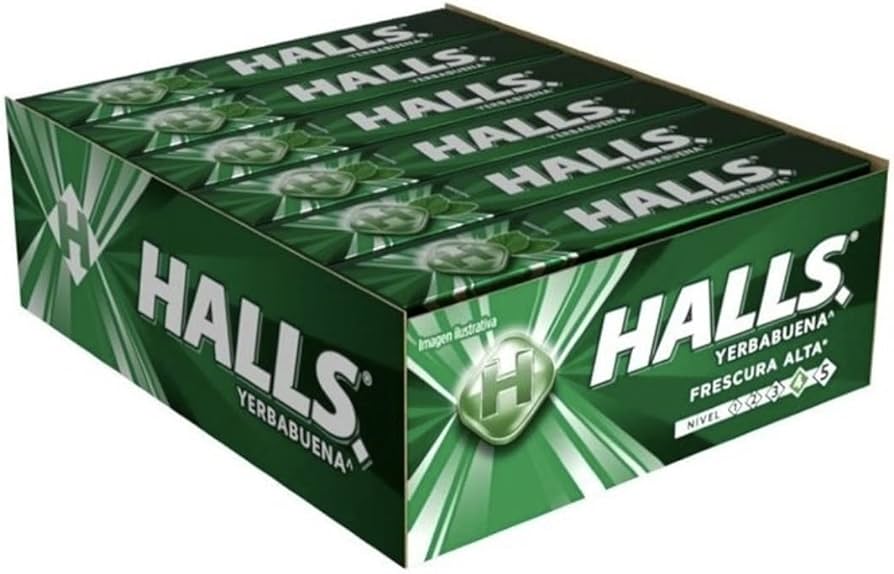 Halls Spearmint 12Ct