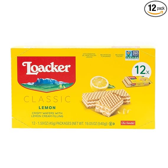 Loacker Lemon Wafers 45G 12Ct