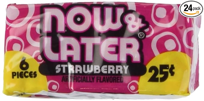 NOW AND LATER STRAWBERRY 24 CT