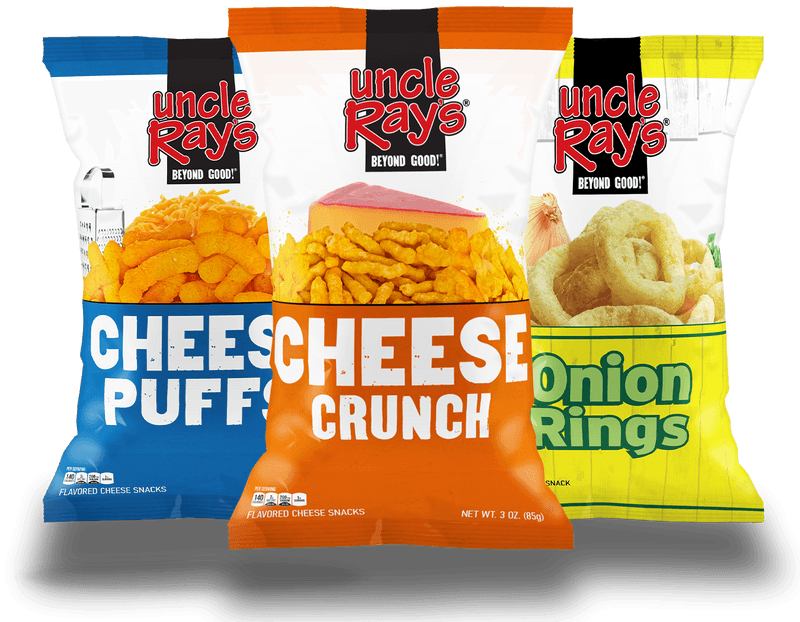 UNCLE RAYS CURNCHY CHEESE CURLS 2.5OZ/24CT