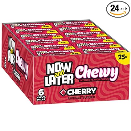 NOW AND LATER CHERRY 24 CT