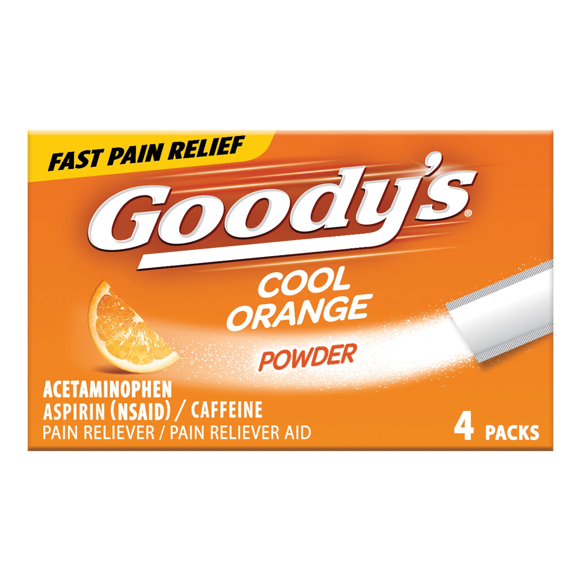 GOODY'S COOL ORANGE 4 PK / 6 CT