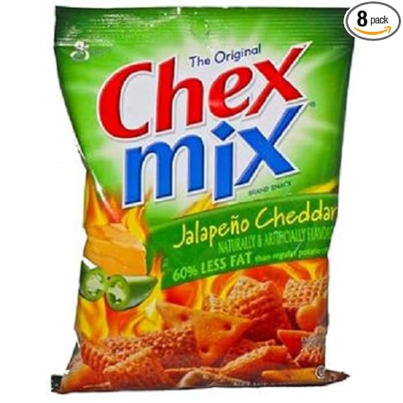 Chex Mix Jalapeno Cheddar 3.75 Oz / 8 Ct