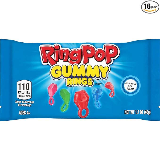 RING POP GUMMIES POUCH 1.7 OZ / 16 CT