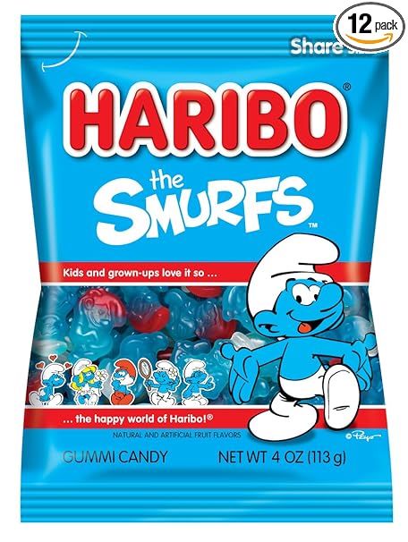 Haribo Smurfs 4 Oz / 1 Bag