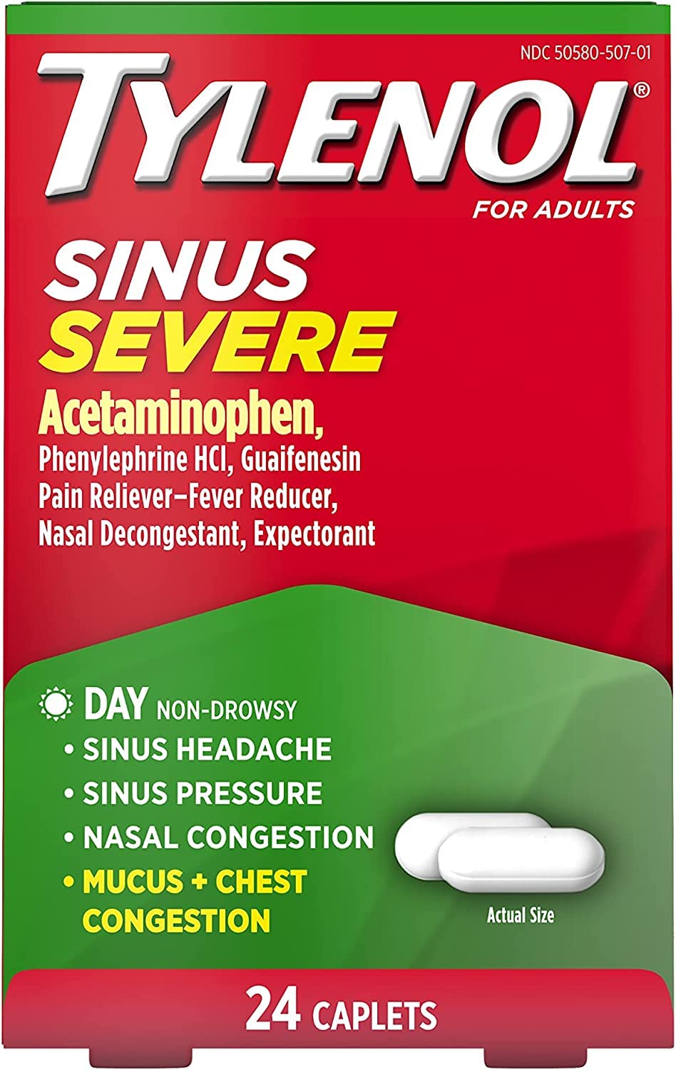 Tylenol Sinus Severe 2 Pk / 25 Ct