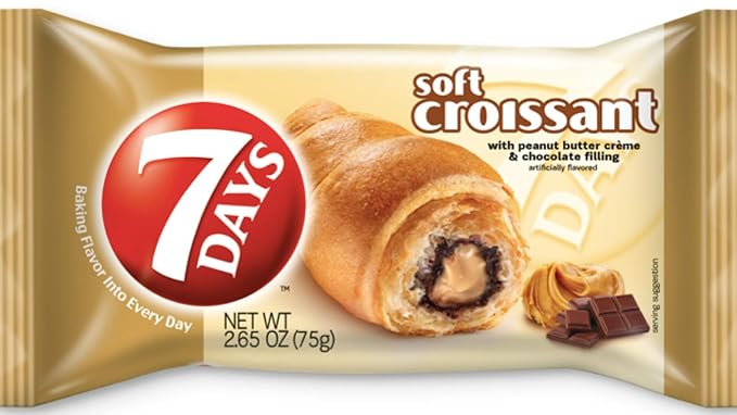 7 Days Croissants PEANUT & COCOA 6 Ct