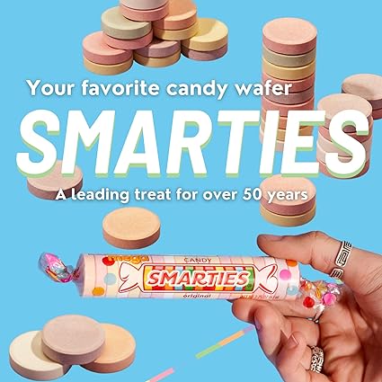 SMARTIES DOUBLE LOLLIES POPS 200 CT JAR