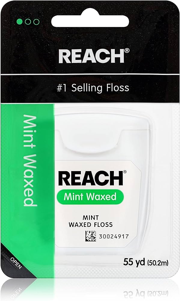 DENTAL FLOSS REACH MINT WAXED 55 YD / 6 CT