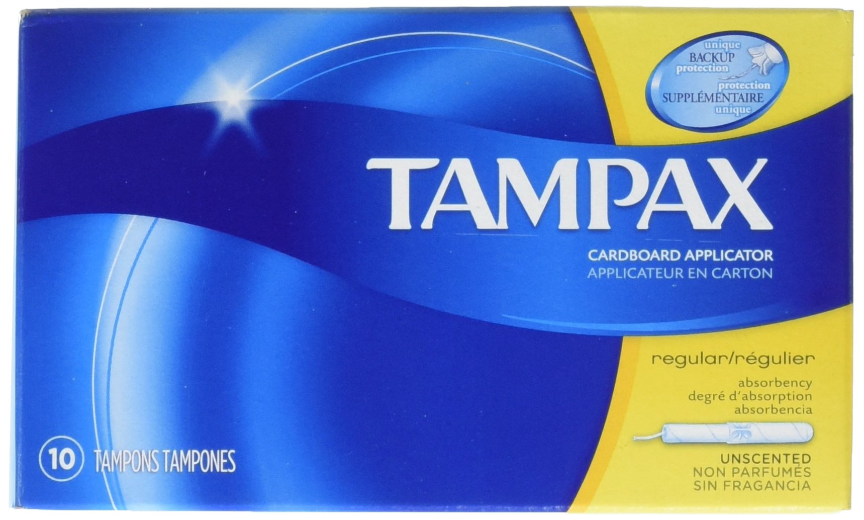 TAMPAX REG 10 PK / 12 CT