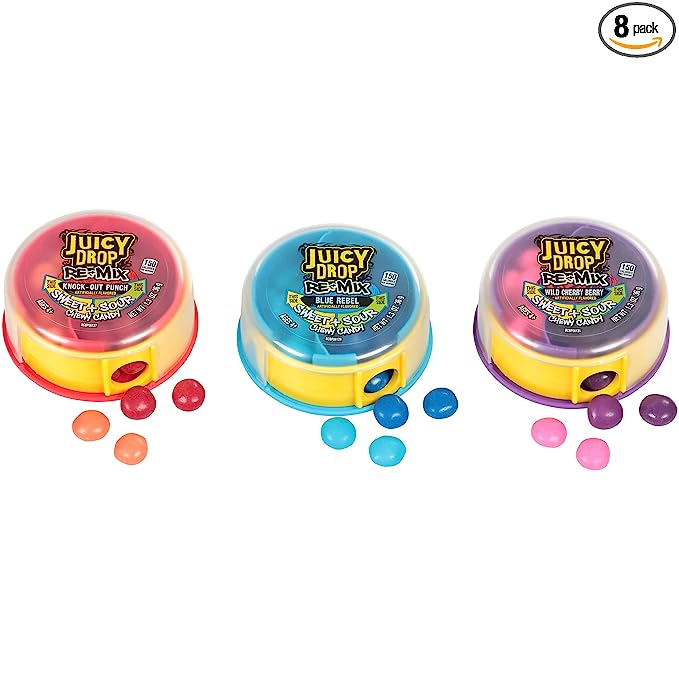 Juicy Drop Re-Mix Sweet & Sour Candy 8 Ct