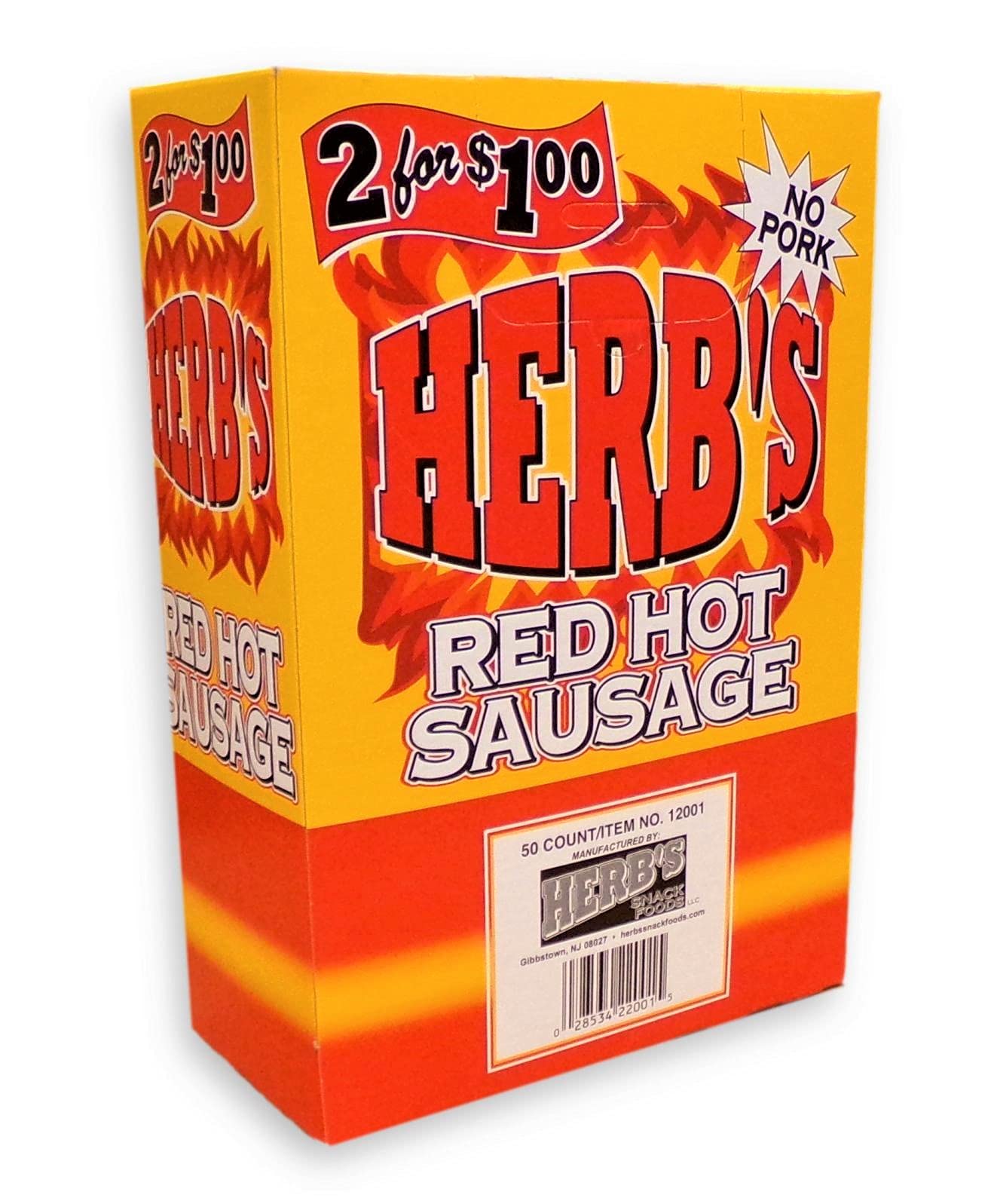 Herbs Red Hot Sausage On Fire 2F1 50 Ct