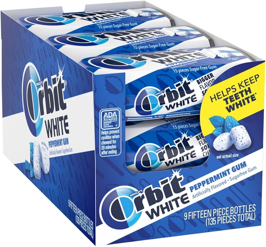 Orbit White Soft Peppermint 15 Piece 9 Ct