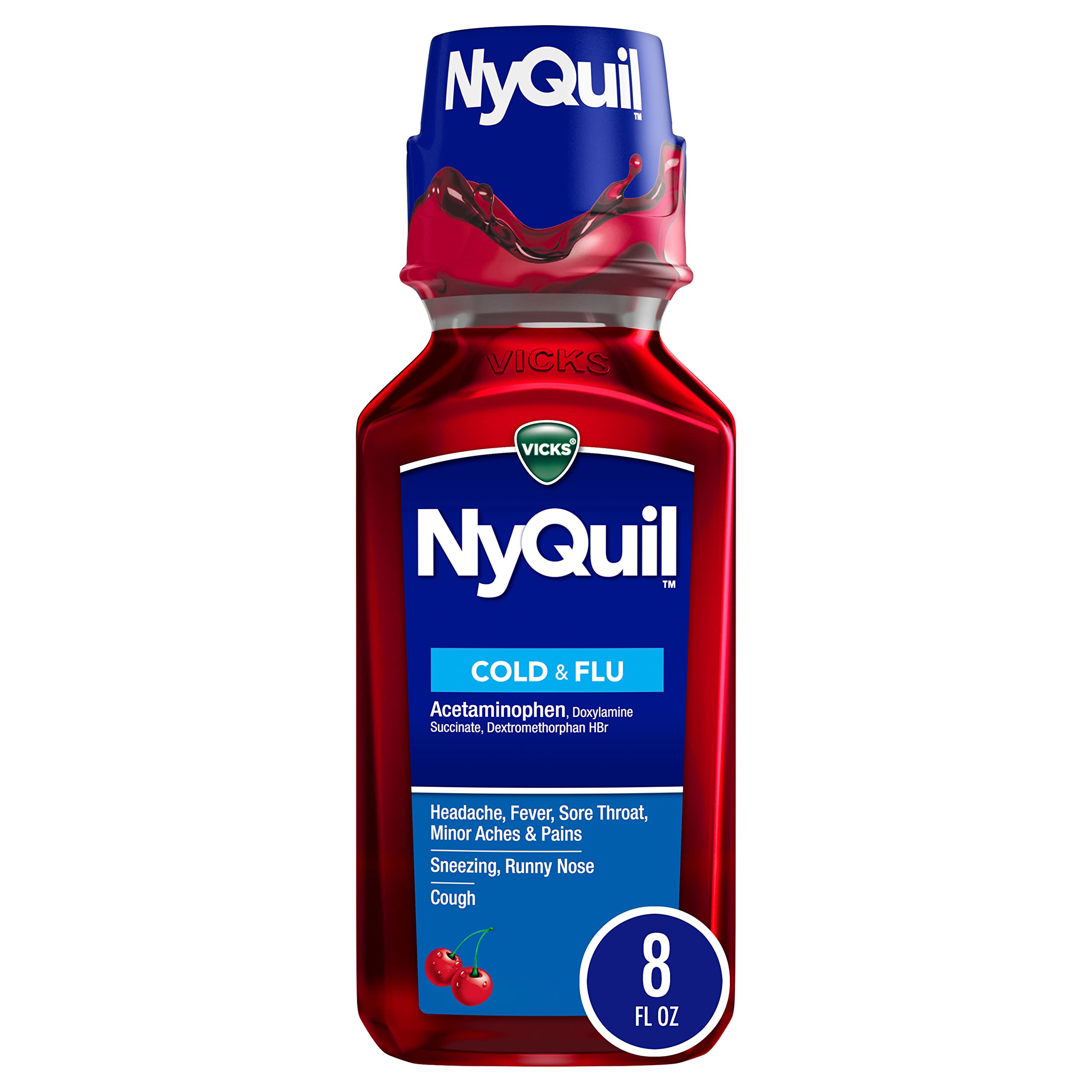 NYQUIL VICKS kids COLD & FLU CHERRY 8 OZ / 1 CT