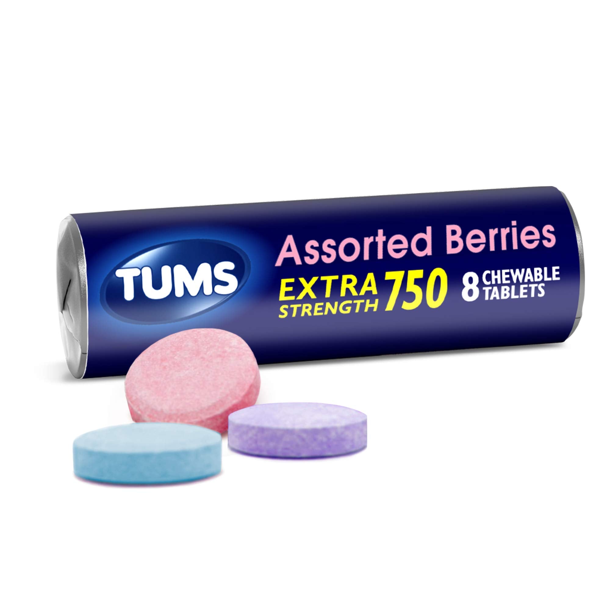 TUMS EX/ST 750 ASSORTED BERRIES 12 CT