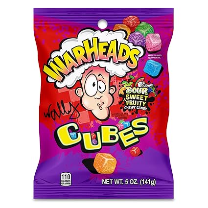 Warhead Cubes Sour Sweet 2 Oz / 15 Ct