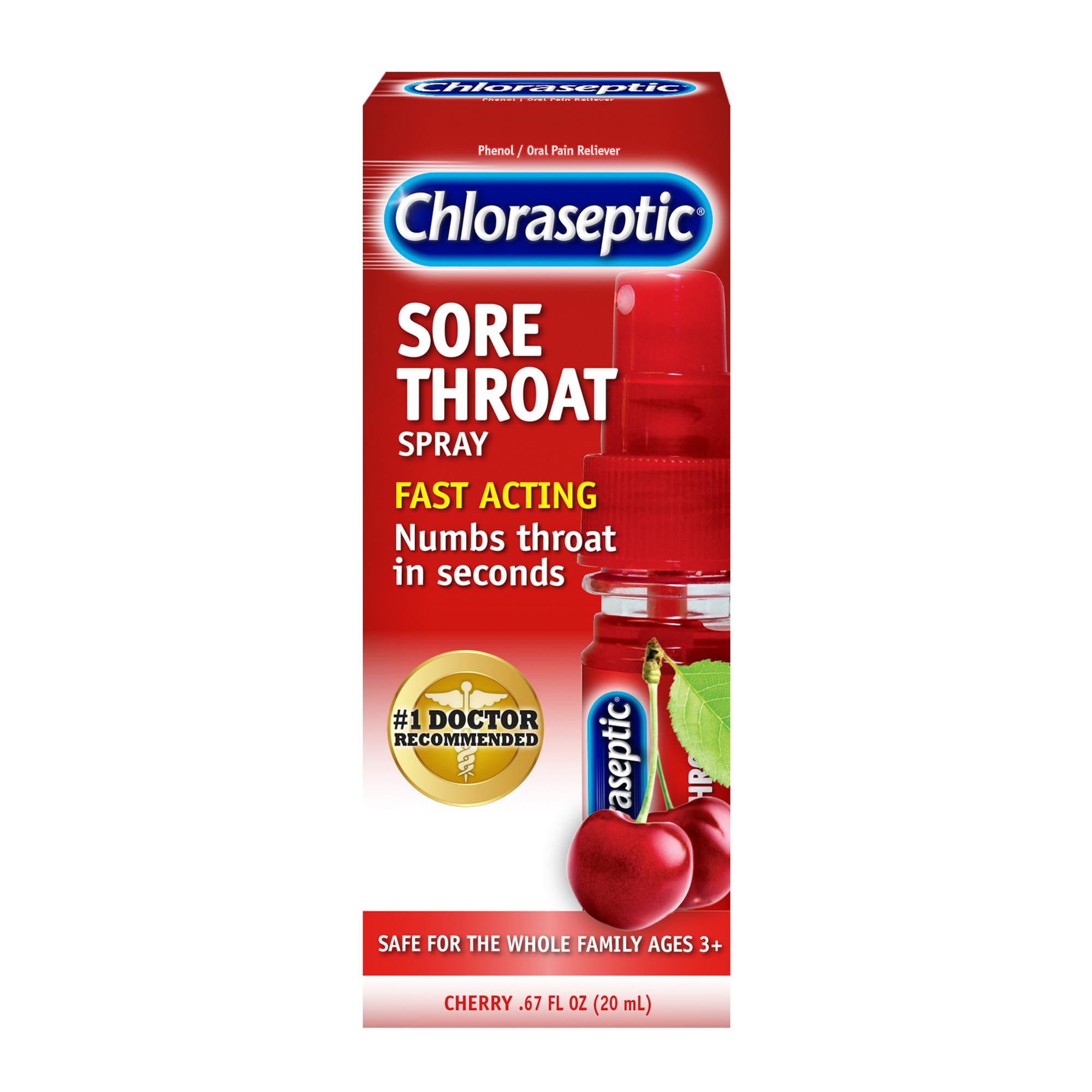 CHLORASEPTIC CHERRY .67 OZ / 1 CT