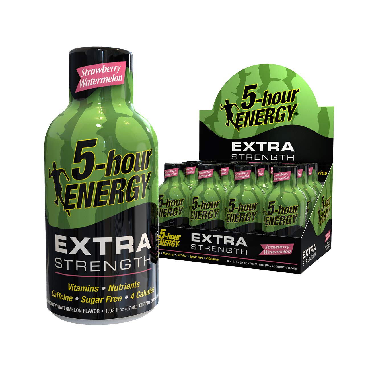 5 Hour Energy Extra Starwberry/Watermelon 12 Ct