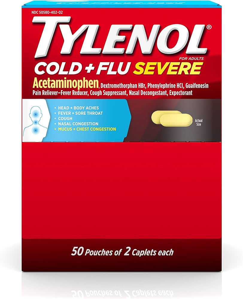 TYLENOL COLD & FLU 2 PK / 50 CT