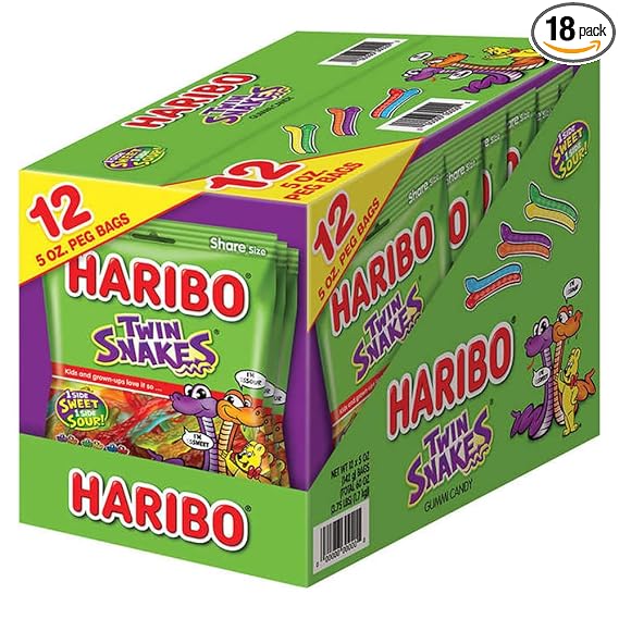 Haribo Twin Snakes 5 Oz / 1 Bag