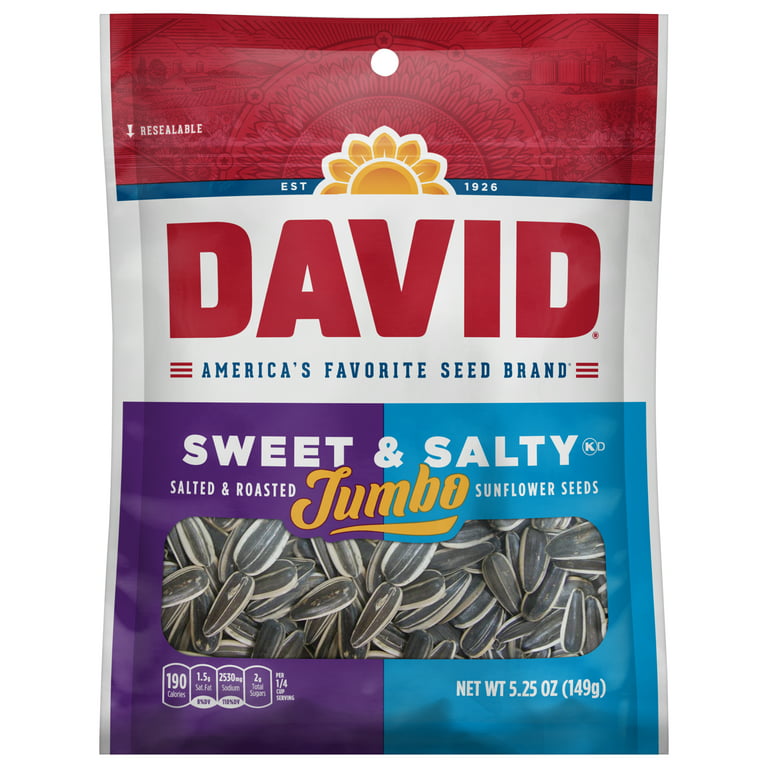 David Jumbo Seed Sweet & Salty 5.25 Oz / 1 Ct