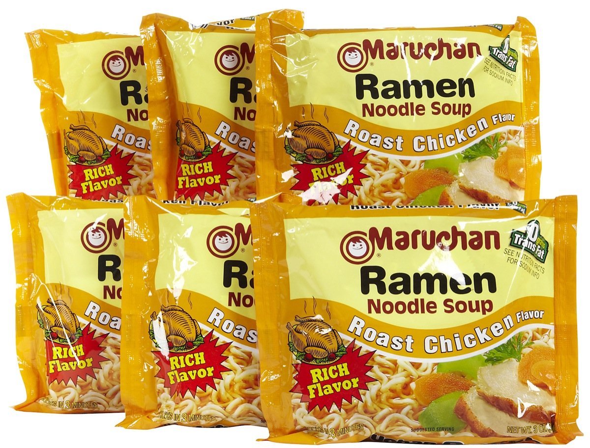 Maruchan Souper Rorst Chicken 6Pk 3 Oz / 4 Ct