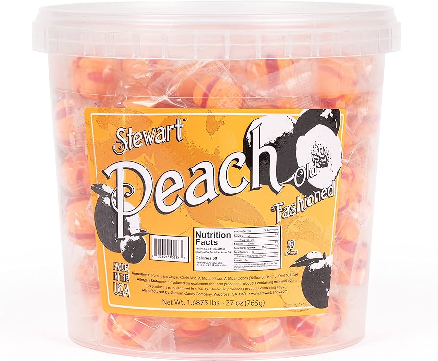 STEWART SOFT PEACH BALLS 160CT