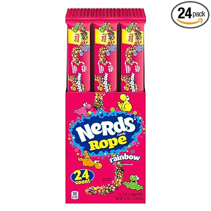 Nerds Rope Rainbow 24 Ct