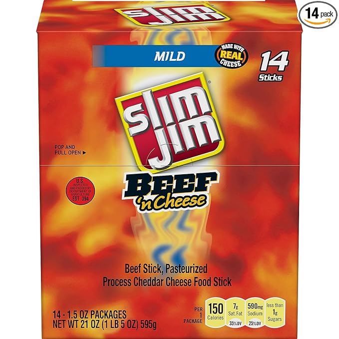 Sj 1.5 Oz / 14 Ct Beef N Cheese Mild